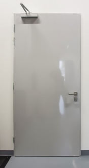 Požární dveřní servis - Protipožární jednokřídlé dveře EI45 ocelové se zárubní